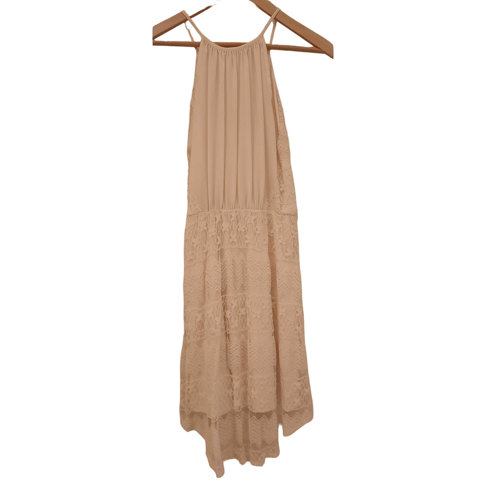 Rewind Lace Off-White Sleeveless Dress - Picture 2 of 5